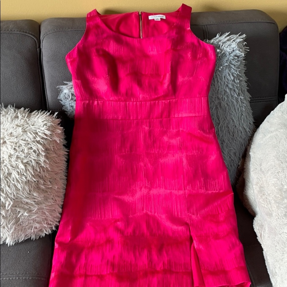 CALVIN KLEIN Sleeveless Fuchsia Dress Size 6